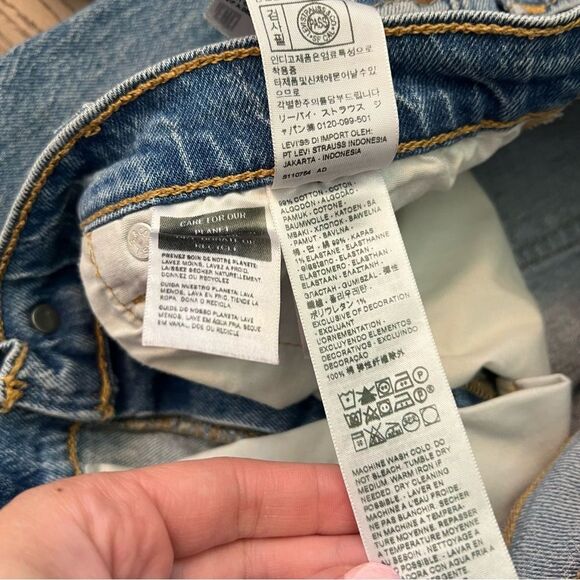 Levi’s Women’s 501 High Rise Straight Leg Jeans 28x30 - Picture 7 of 11